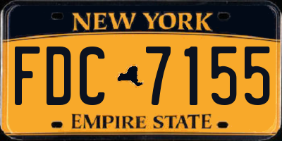 NY license plate FDC7155