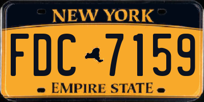 NY license plate FDC7159