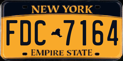 NY license plate FDC7164