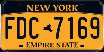 NY license plate FDC7169