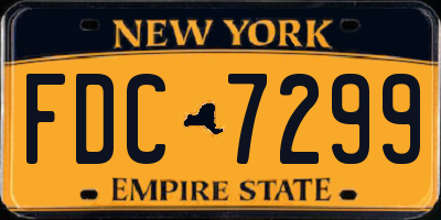 NY license plate FDC7299