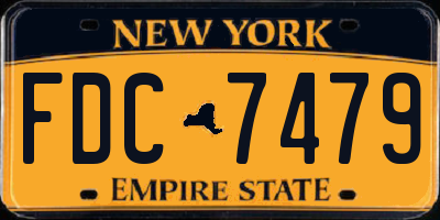 NY license plate FDC7479