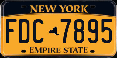 NY license plate FDC7895