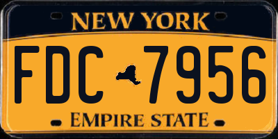 NY license plate FDC7956