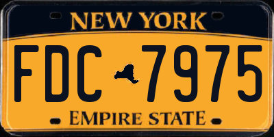 NY license plate FDC7975