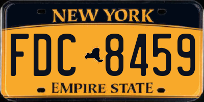 NY license plate FDC8459
