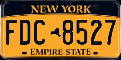 NY license plate FDC8527