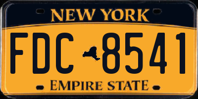 NY license plate FDC8541