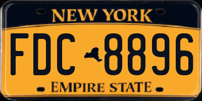 NY license plate FDC8896
