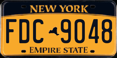 NY license plate FDC9048