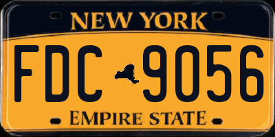 NY license plate FDC9056