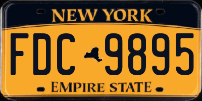 NY license plate FDC9895