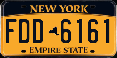 NY license plate FDD6161