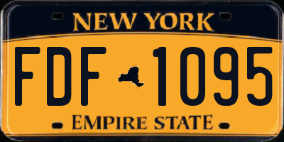 NY license plate FDF1095