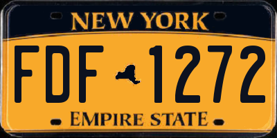 NY license plate FDF1272