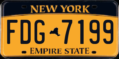 NY license plate FDG7199
