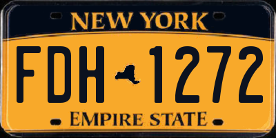 NY license plate FDH1272