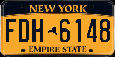 NY license plate FDH6148