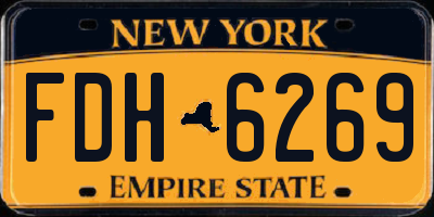 NY license plate FDH6269