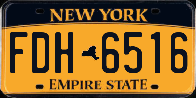 NY license plate FDH6516