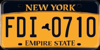 NY license plate FDI0710