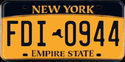 NY license plate FDI0944