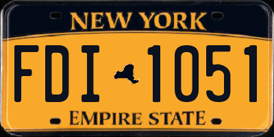 NY license plate FDI1051