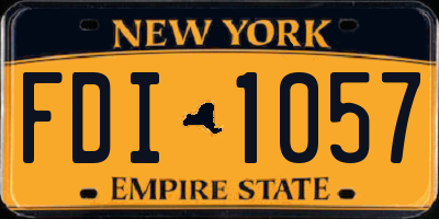NY license plate FDI1057
