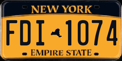 NY license plate FDI1074
