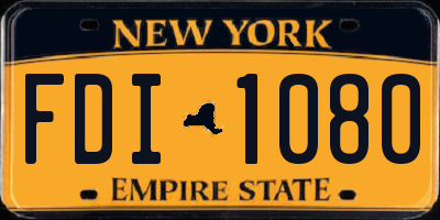 NY license plate FDI1080
