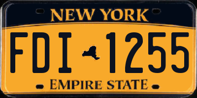 NY license plate FDI1255