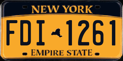 NY license plate FDI1261