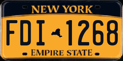 NY license plate FDI1268