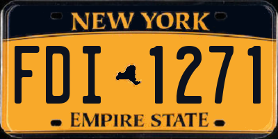 NY license plate FDI1271
