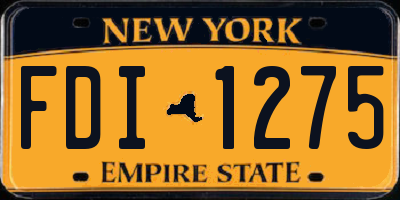 NY license plate FDI1275