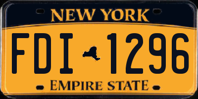 NY license plate FDI1296
