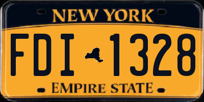 NY license plate FDI1328