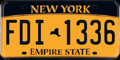 NY license plate FDI1336