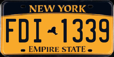 NY license plate FDI1339