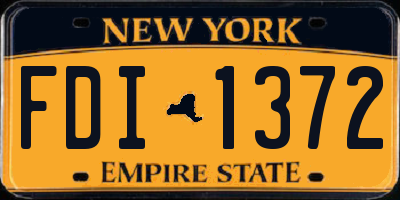 NY license plate FDI1372