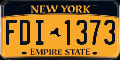 NY license plate FDI1373