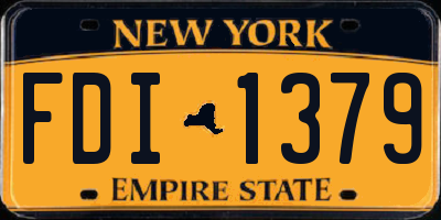 NY license plate FDI1379