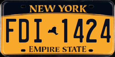 NY license plate FDI1424