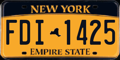 NY license plate FDI1425