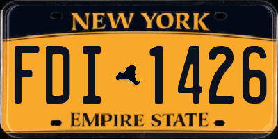 NY license plate FDI1426