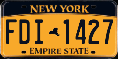 NY license plate FDI1427