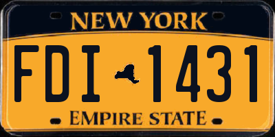 NY license plate FDI1431