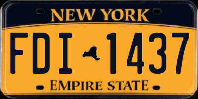 NY license plate FDI1437