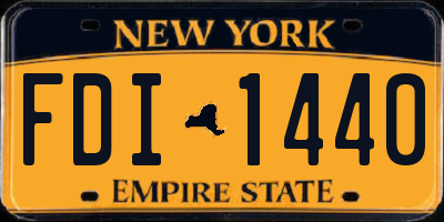 NY license plate FDI1440