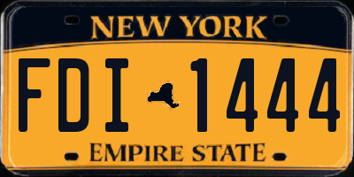 NY license plate FDI1444